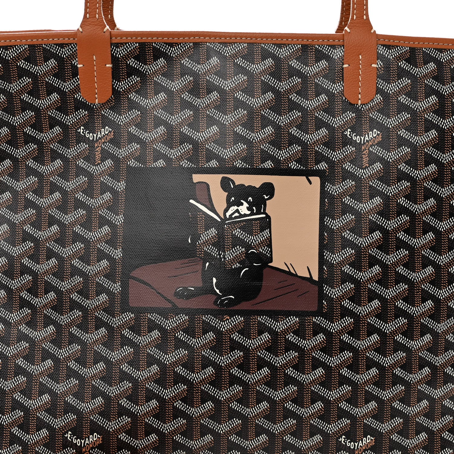 Goyard Goyardine Artois MM Black Gold 7 of 13