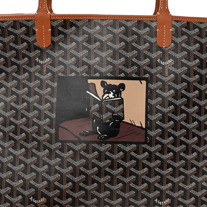 Goyard Goyardine Artois MM Black Gold 7 of 13