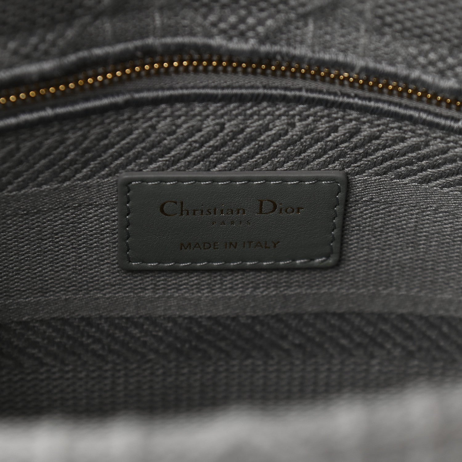 Christian Dior Canvas Embroidered Cannage Medium Lady D-Lite Gray 5 of 7