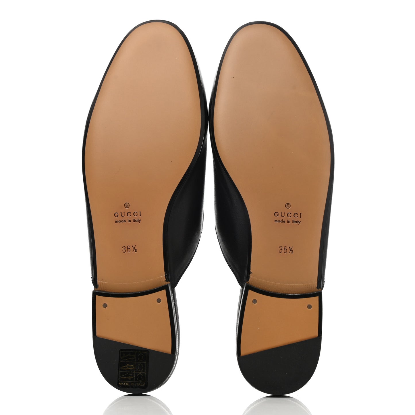 Calfskin Womens Princetown Slippers 36.5 Black
