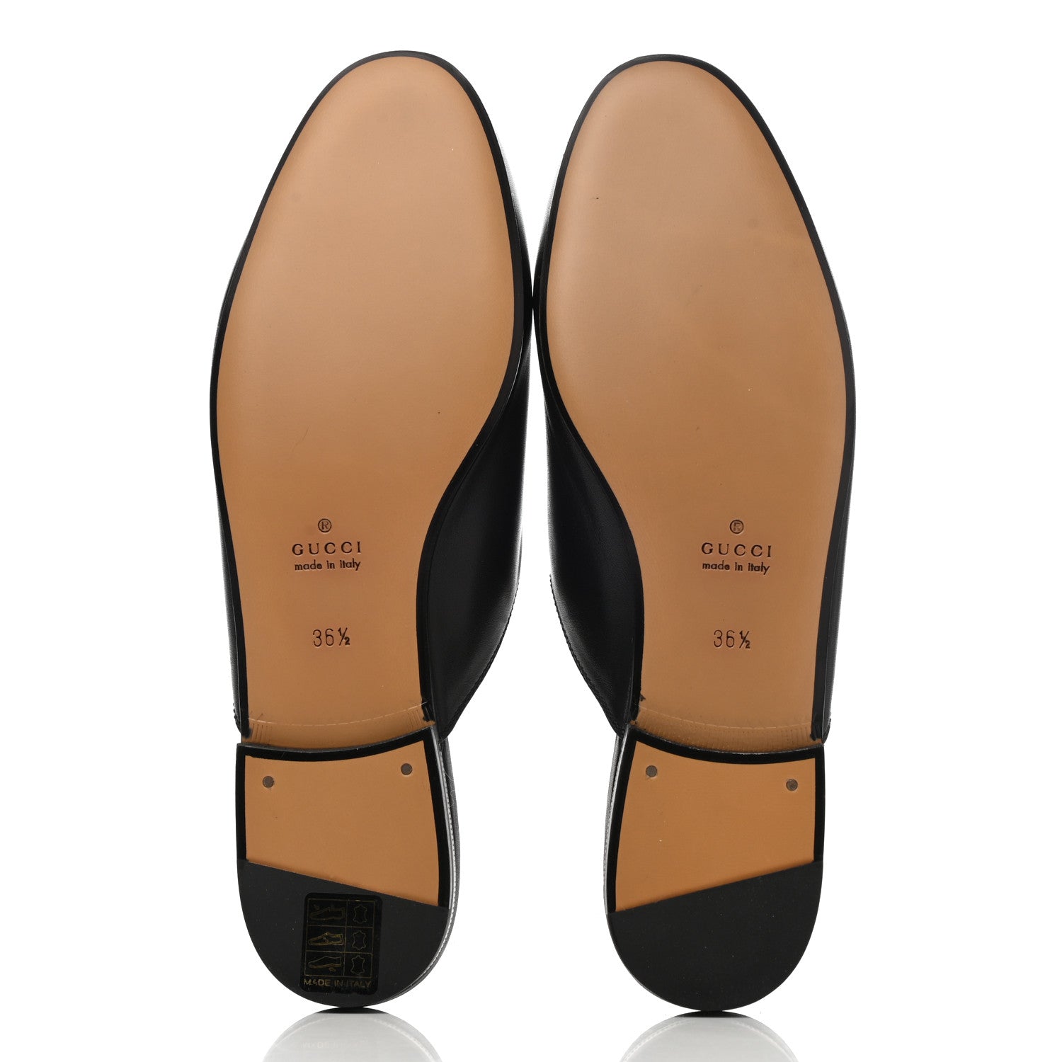 Gucci Calfskin Womens Princetown Slippers 36.5 Black 5 of 9