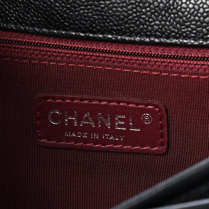 Chanel Caviar Quilted Medium French Riviera Flap Black 6 of 9