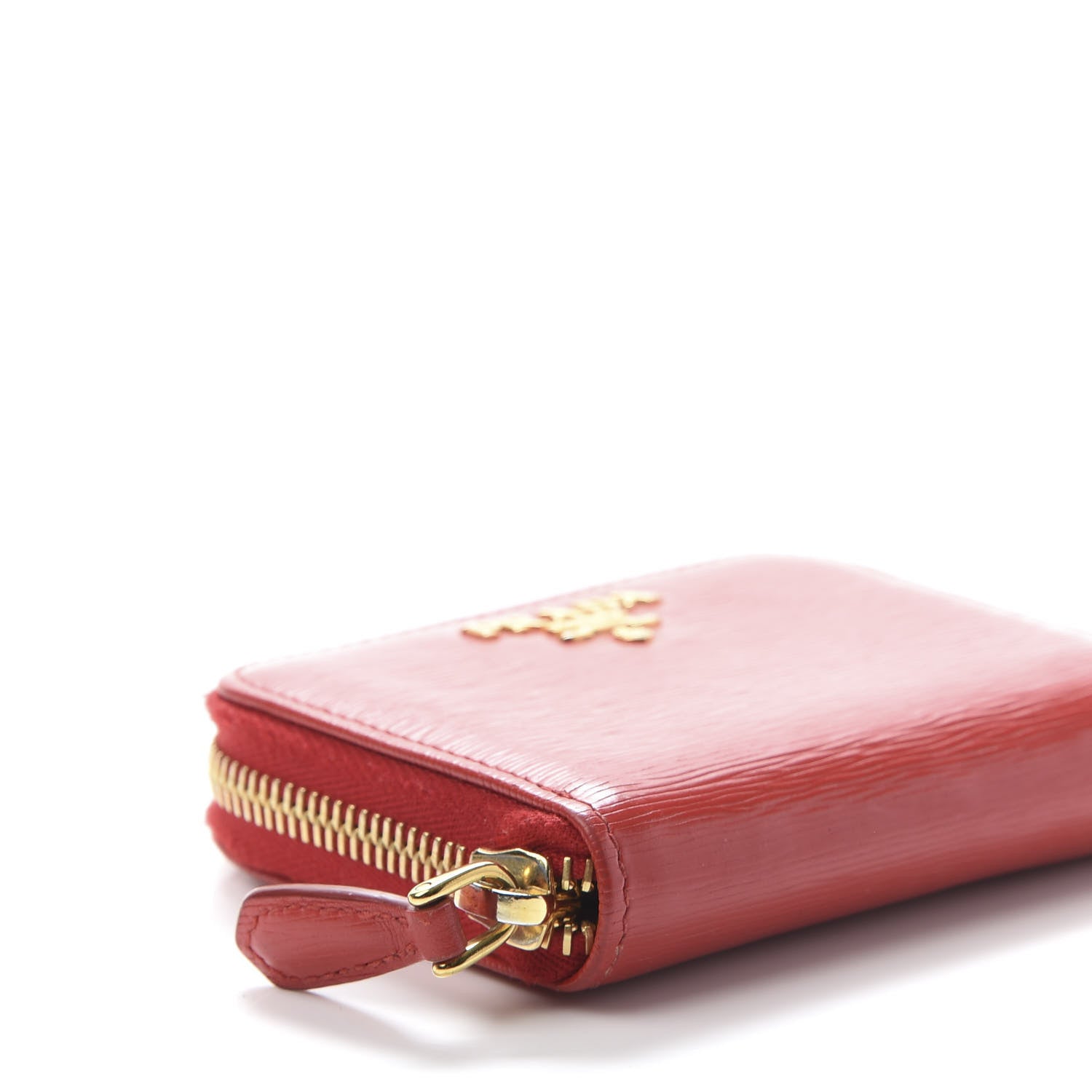 Prada Vitello Move Metal Coin Purse Lacca 7 of 8