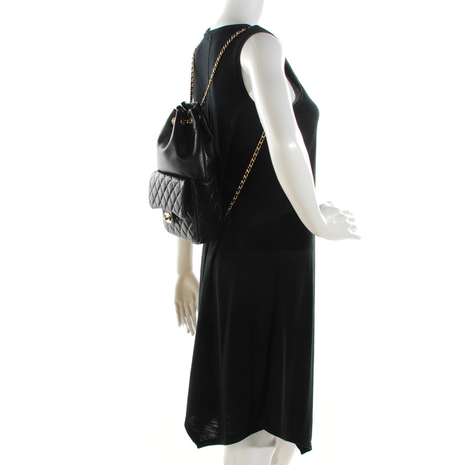 Chanel Lambskin Quilted Small in Seoul Backpack Black 2 of 7