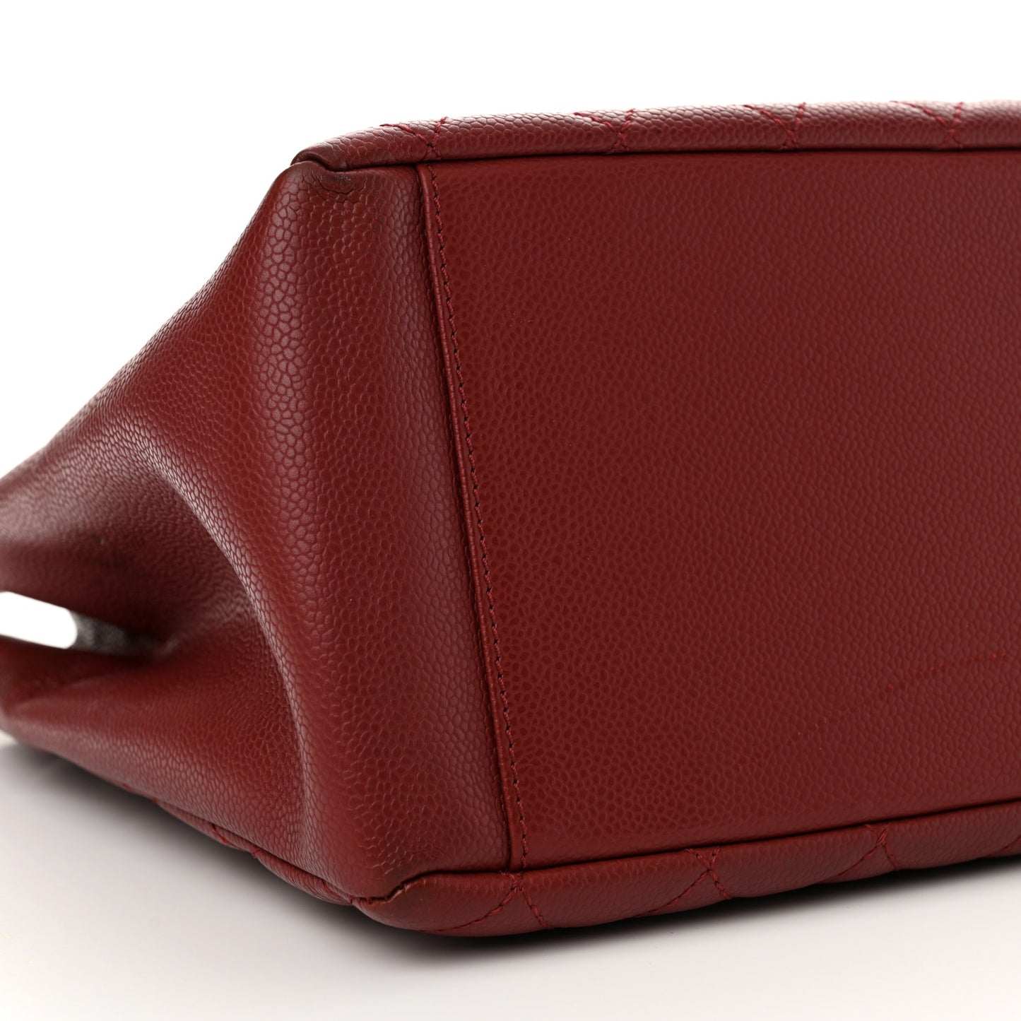 Caviar Quilted Grand Shopping Tote GST Red