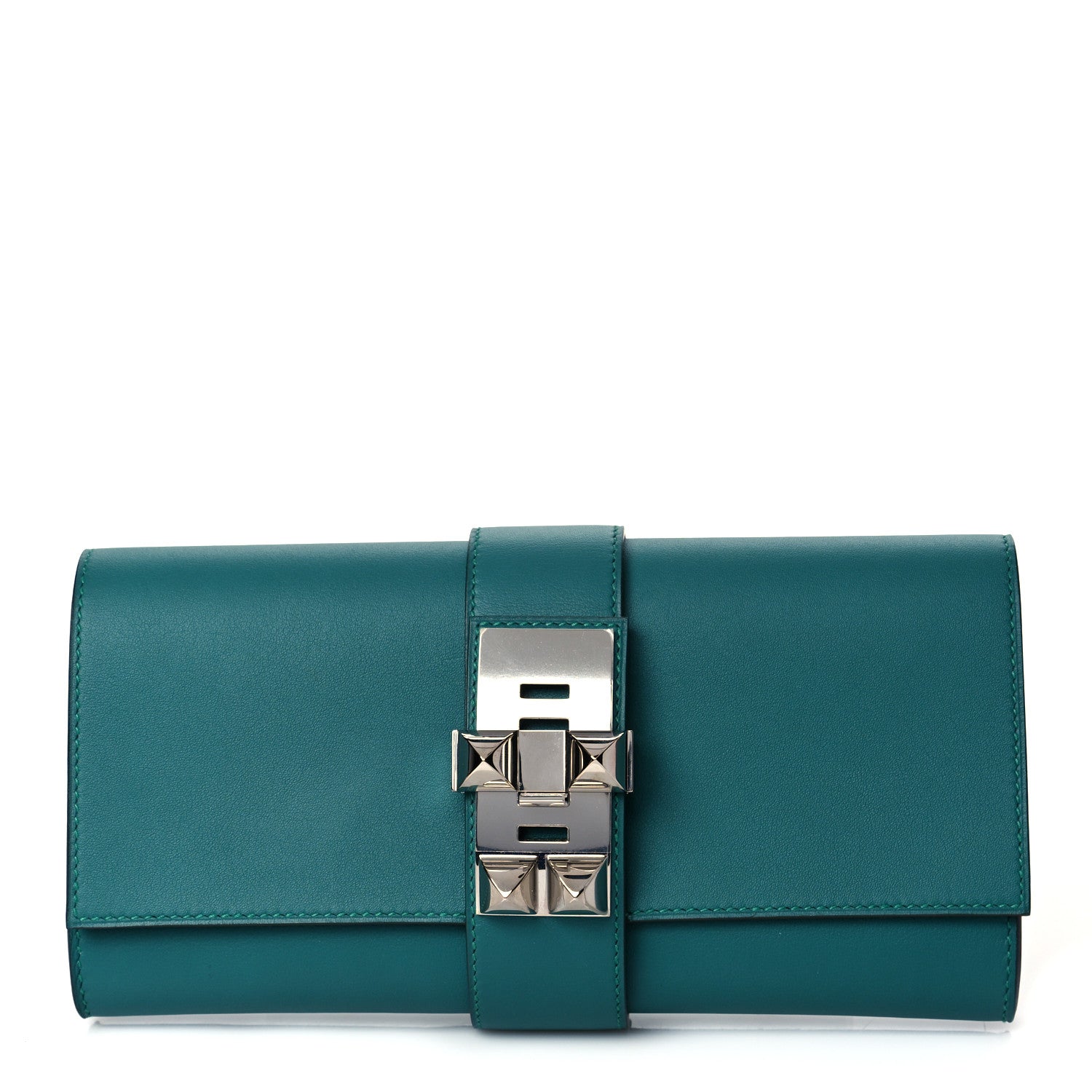 Hermes Swift Medor 23 Clutch Malachite 1 of 11