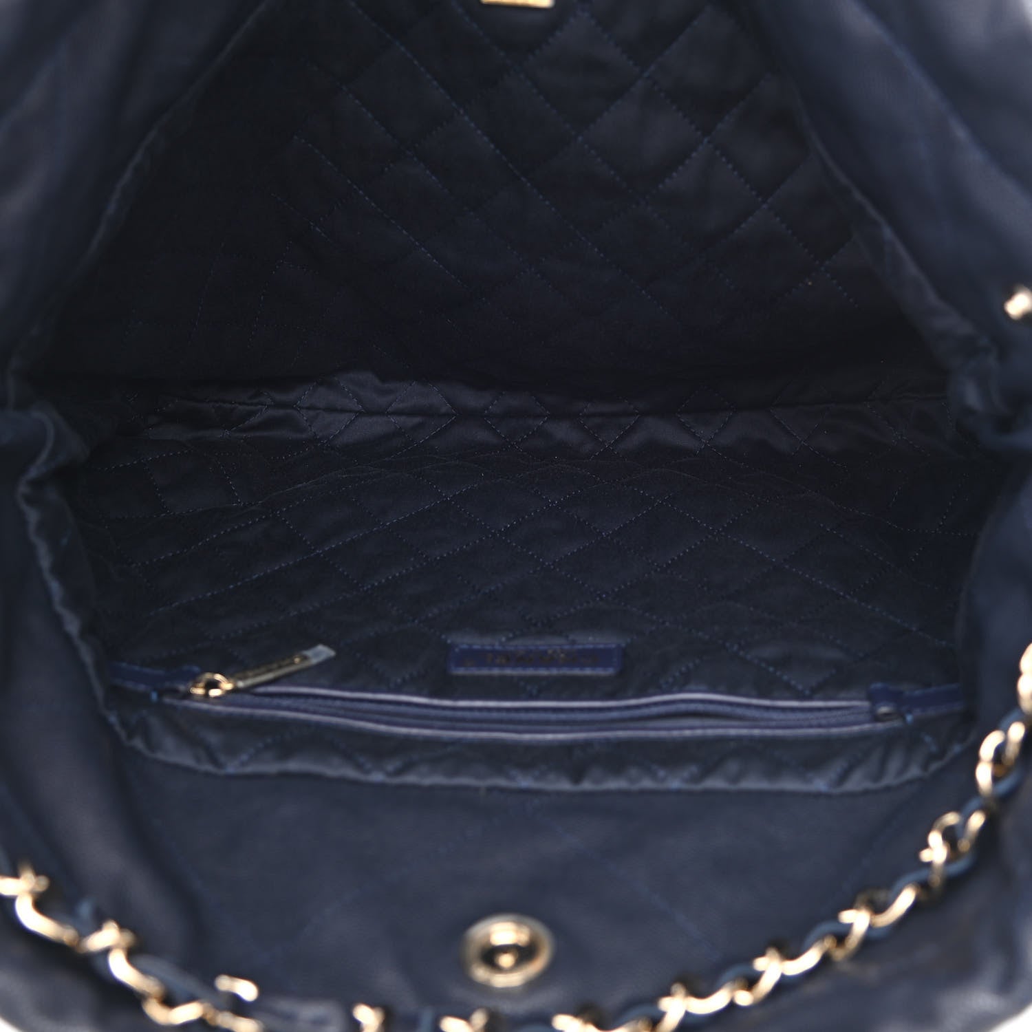 Chanel Shiny Caviar Quilted Chanel 22 Dark Blue 6 of 12