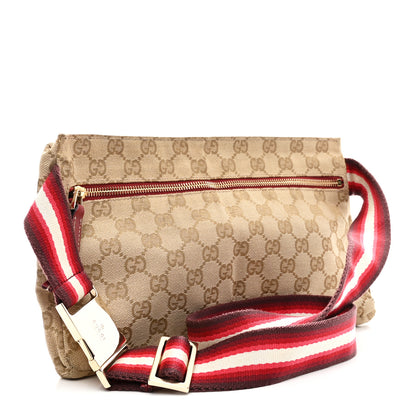 Gucci GG Monogram Double Pocket Belt Bag Red 3 of 11