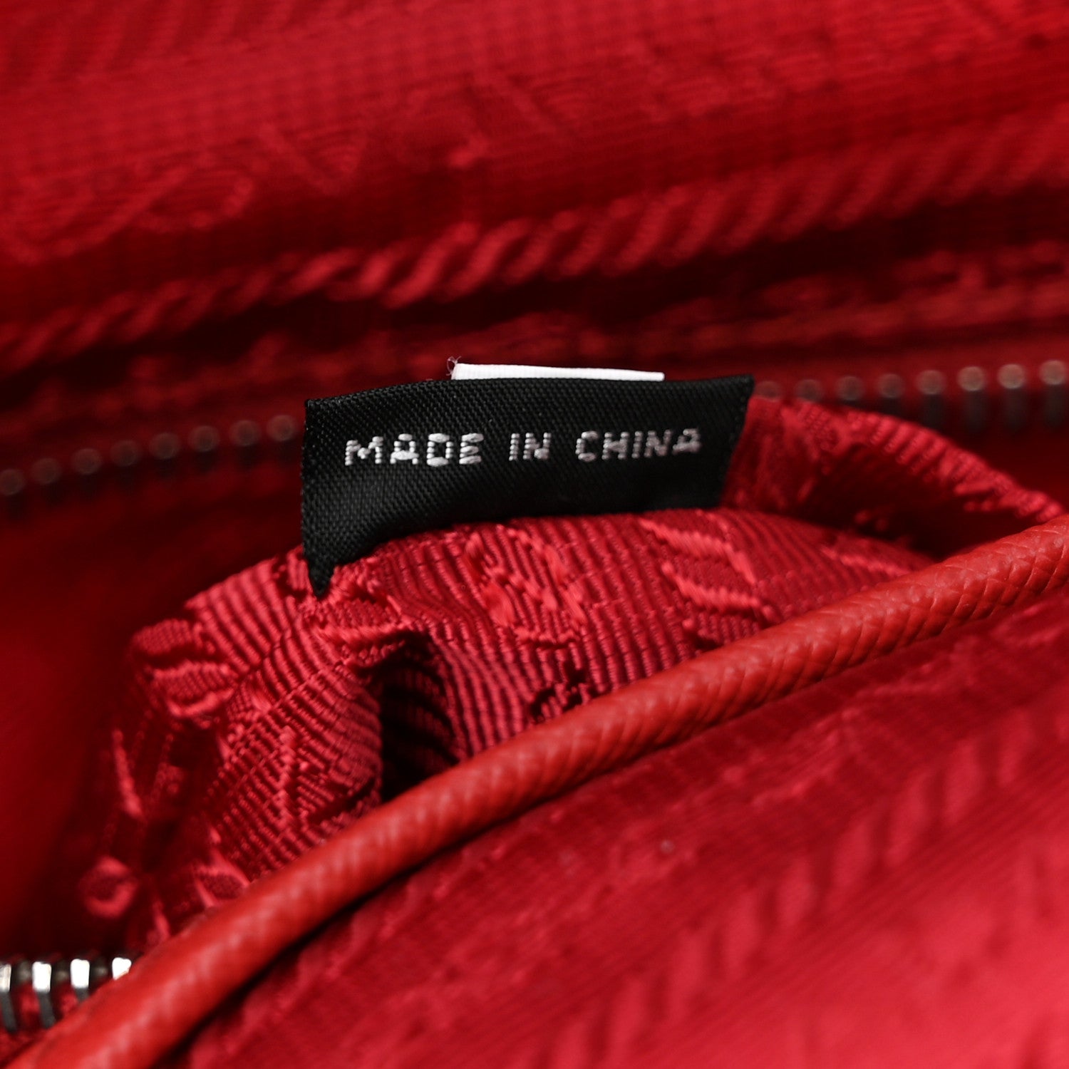 Prada Nylon Tessuto Impuntu Quilted Backpack Rosso 7 of 11