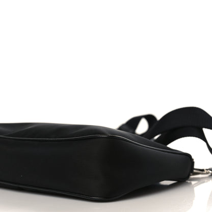 Prada Tessuto Nylon Saffiano Pocket Zippered Shoulder Bag Black 8 of 8
