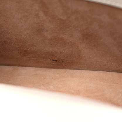 Gucci Calfskin Embroidered Mini Sylvie Top Handle Bag White 11 of 15