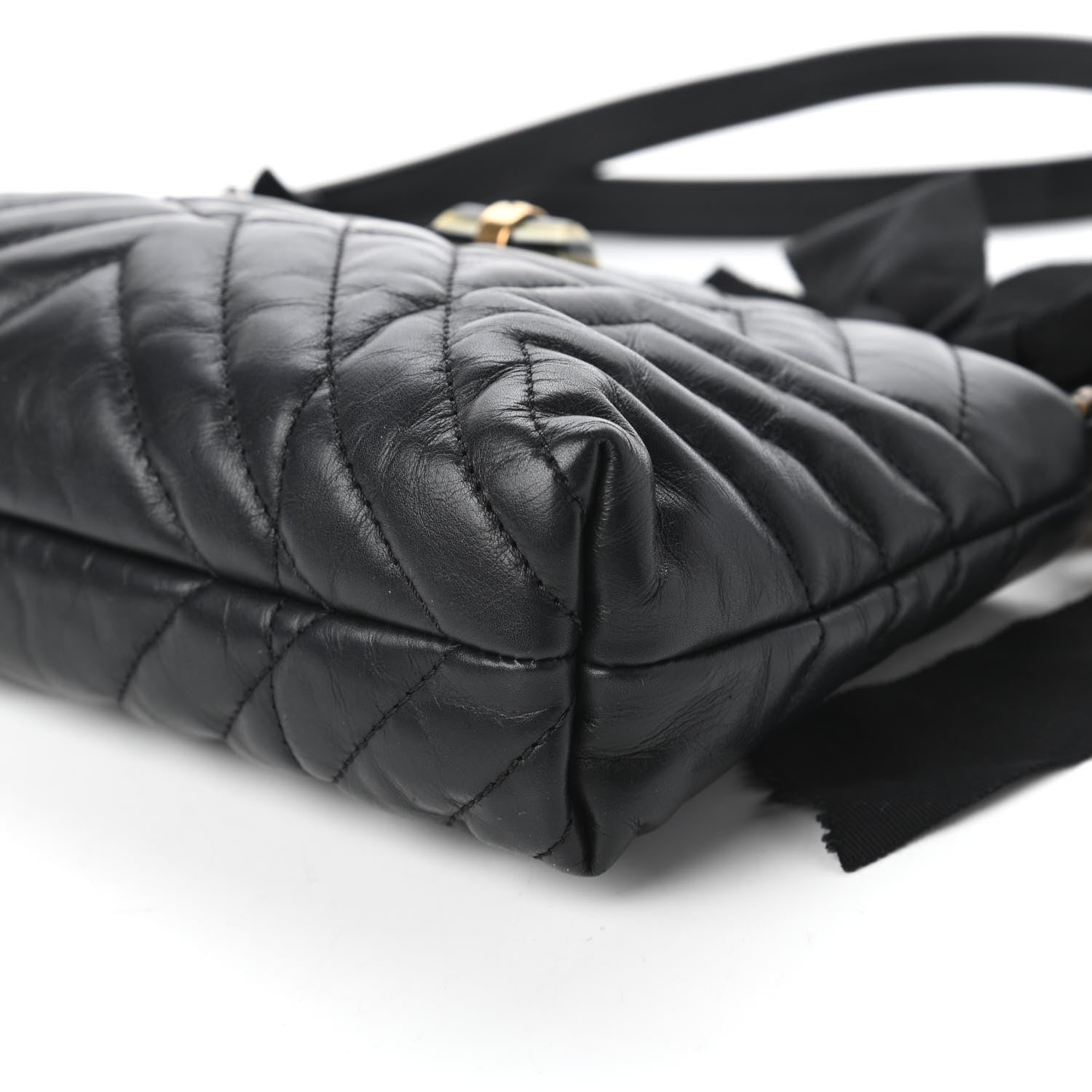 Lanvin Lambskin Quilted Small Happy Shoulder Bag Black 7 of 9