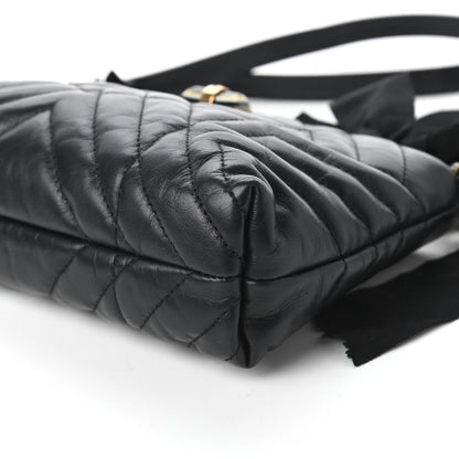 Lanvin Lambskin Quilted Small Happy Shoulder Bag Black 7 of 9