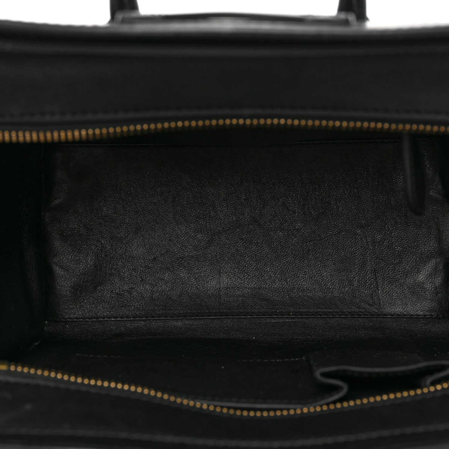 Celine Smooth Calfskin Micro Luggage Black 5 of 10
