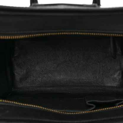 Celine Smooth Calfskin Micro Luggage Black 5 of 10