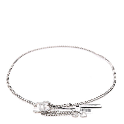 Chanel Crystal CC Chain Belt 90 Silver 1 of 6
