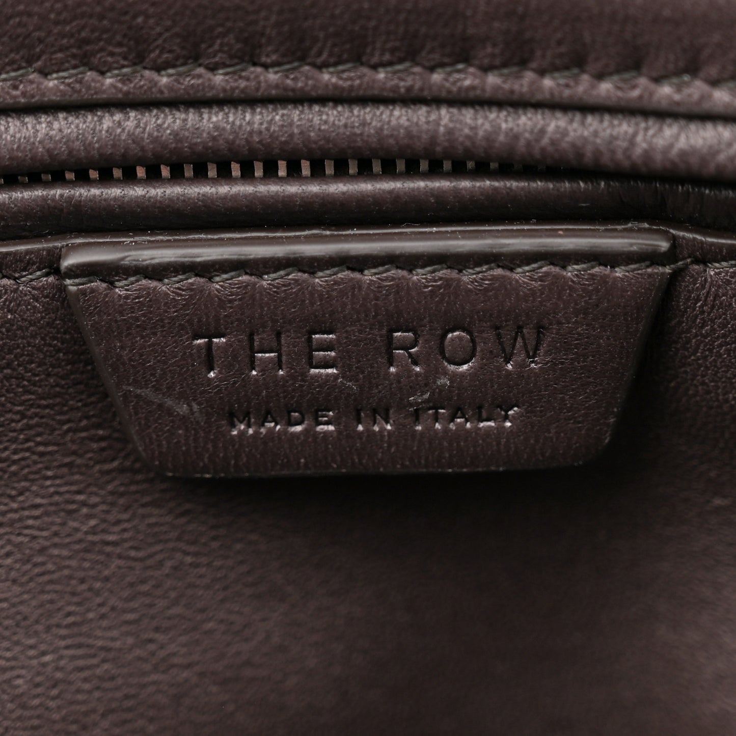 Grained Saddle Calfskin Henri Bag Brunette