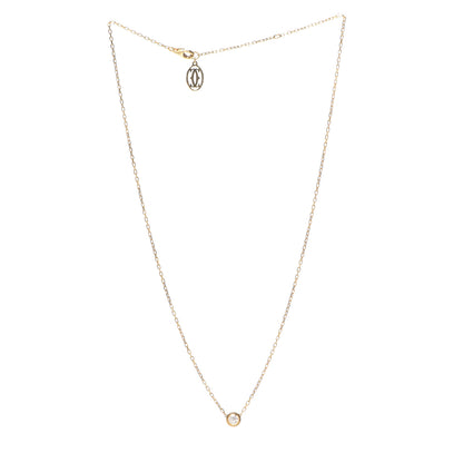 Cartier 18K Yellow Gold Diamond LM D'Amour Pendant Necklace 3 of 6