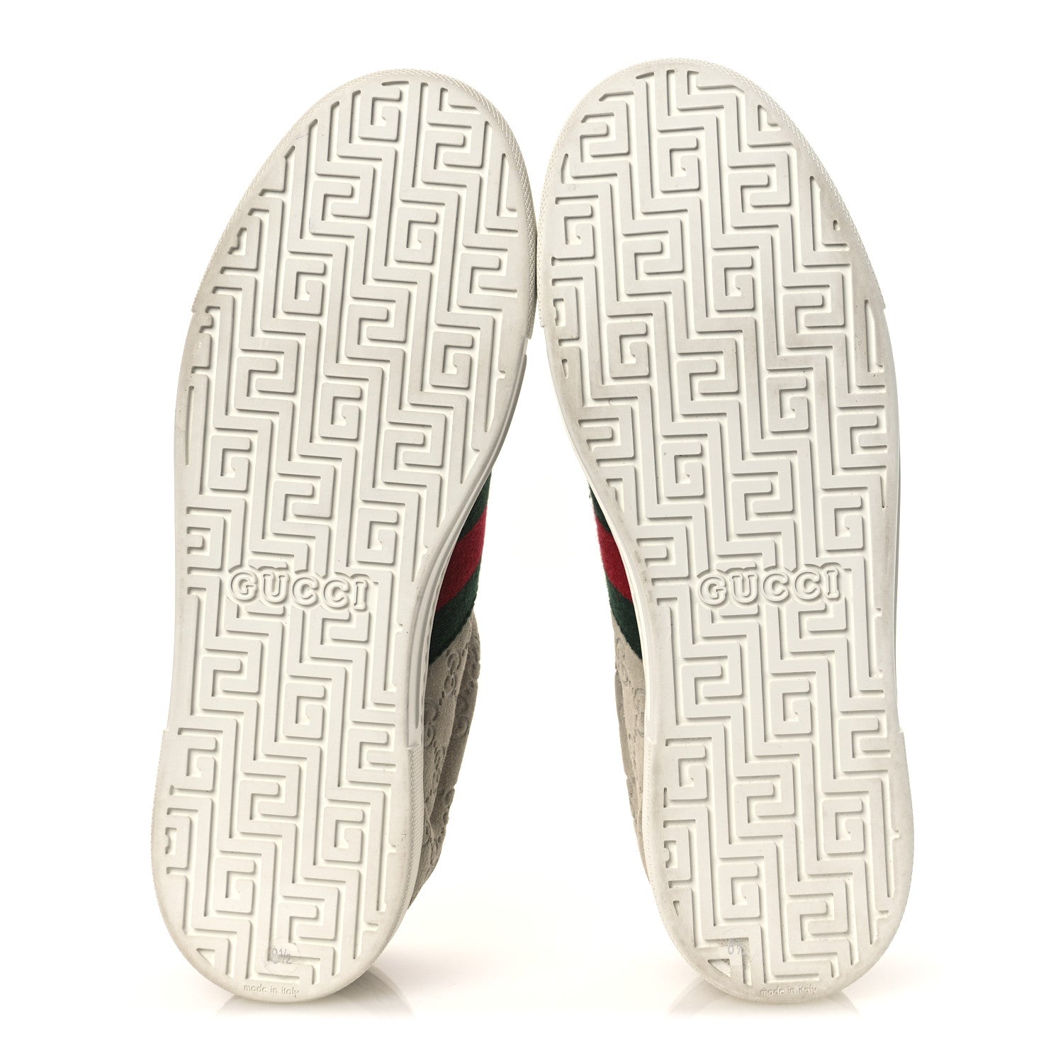 Gucci Suede Web Mens Ace Sneakers 8.5 Oatmeal 7 of 12