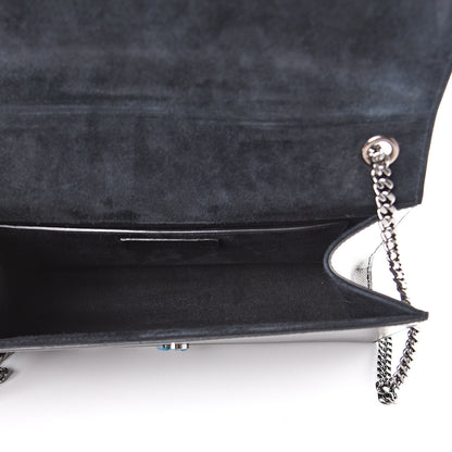 Saint Laurent Grain De Poudre Medium Classic Monogram Kate Satchel Black 4 of 10