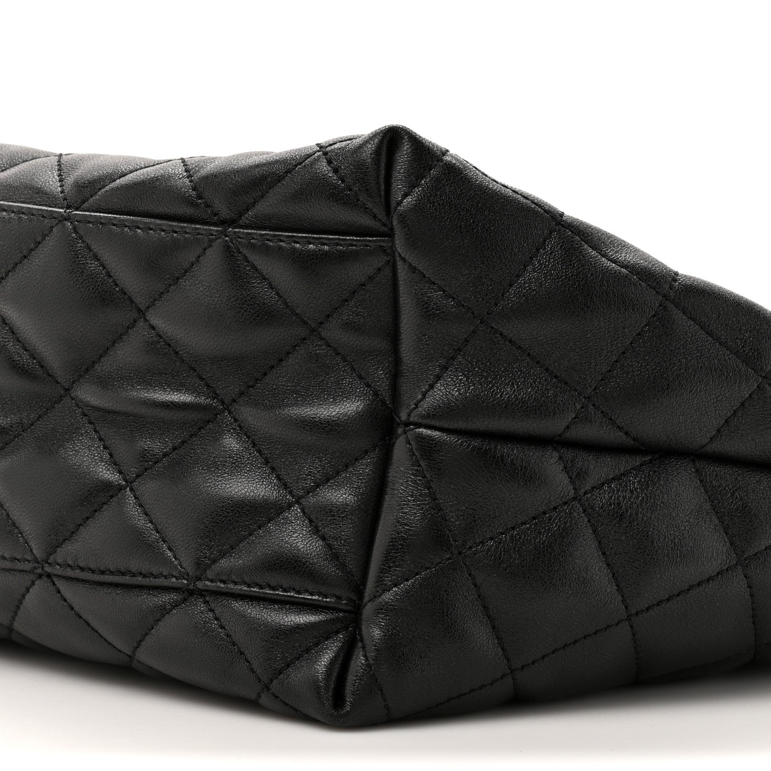 Saint Laurent Lambskin Quilted Medium Icare Shopping Tote Black 10 of 11