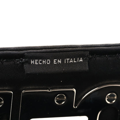 Miu Miu Tessuto Matelasse Delice Miu Logo Bag Black 7 of 11