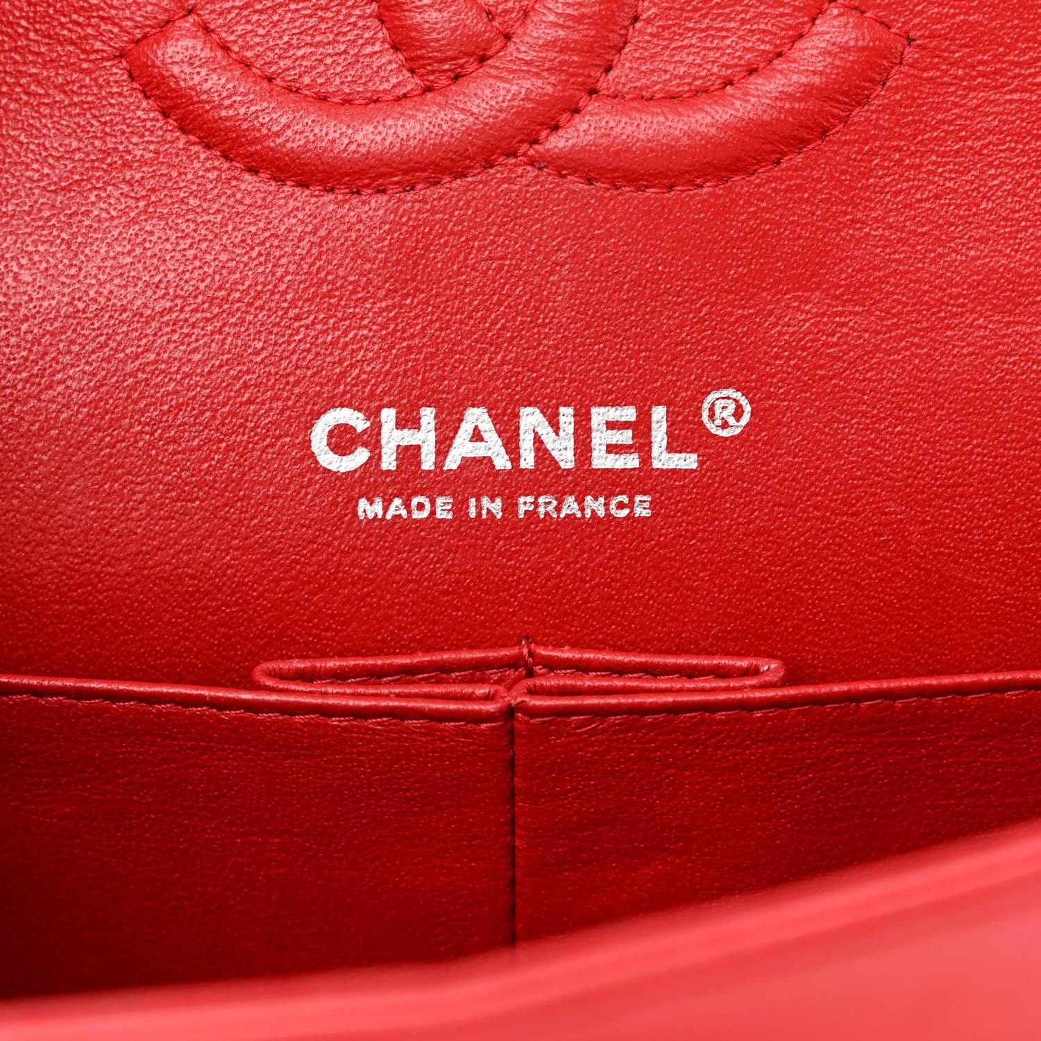 Chanel Lambskin Quilted Medium Double Flap Red 6 of 13
