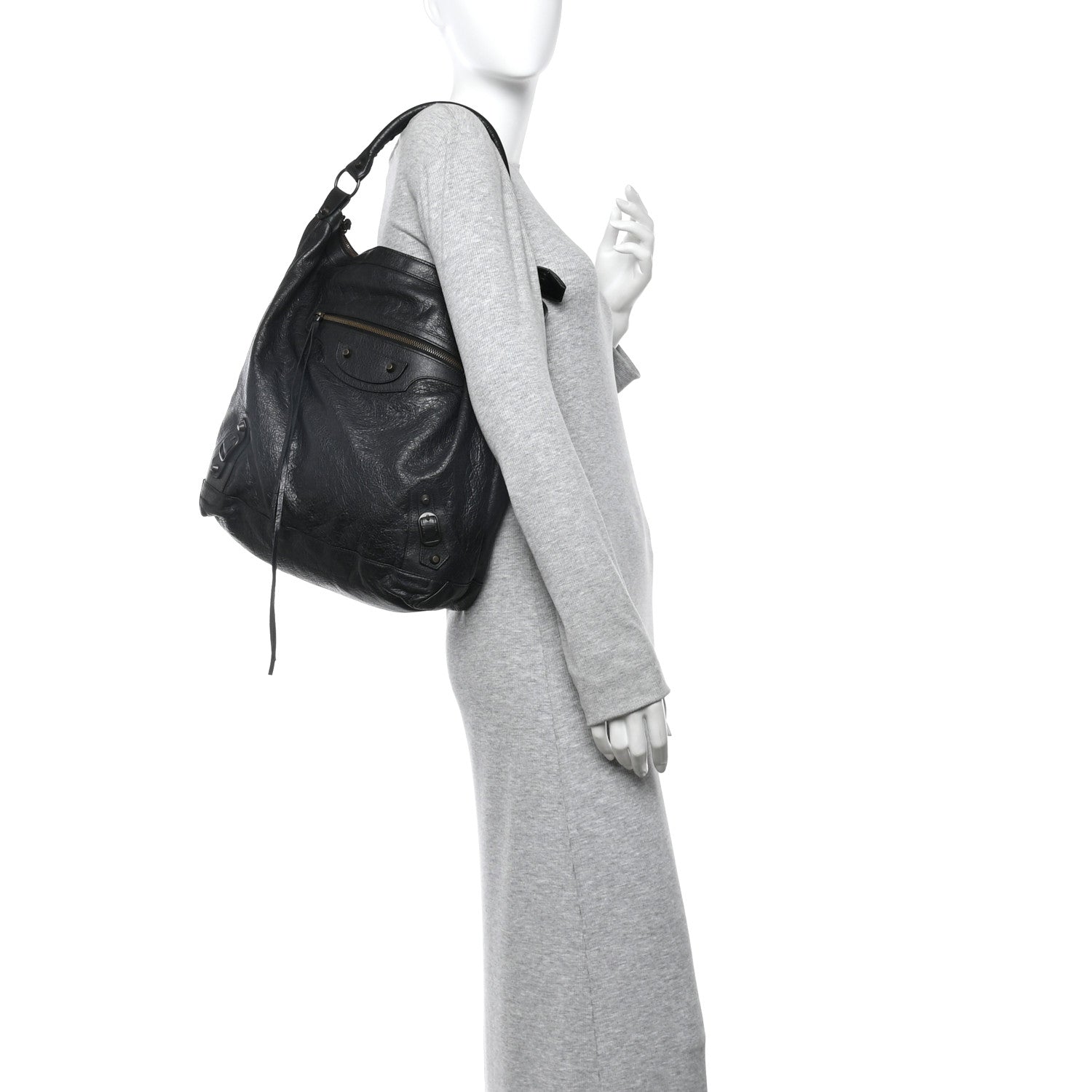 Balenciaga Agneau Classic Hardware Day Hobo Black 2 of 12