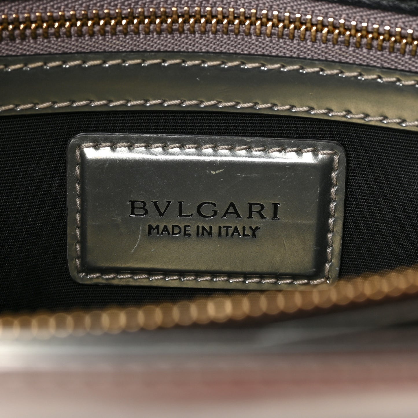 Metallic Calfskin Serpenti Forever Crossbody Bag Silver