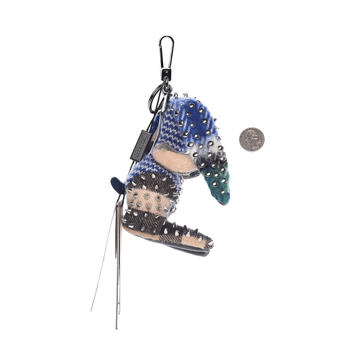 Cashmere Studded Vera The Hare Bag Charm Navy Multicolor
