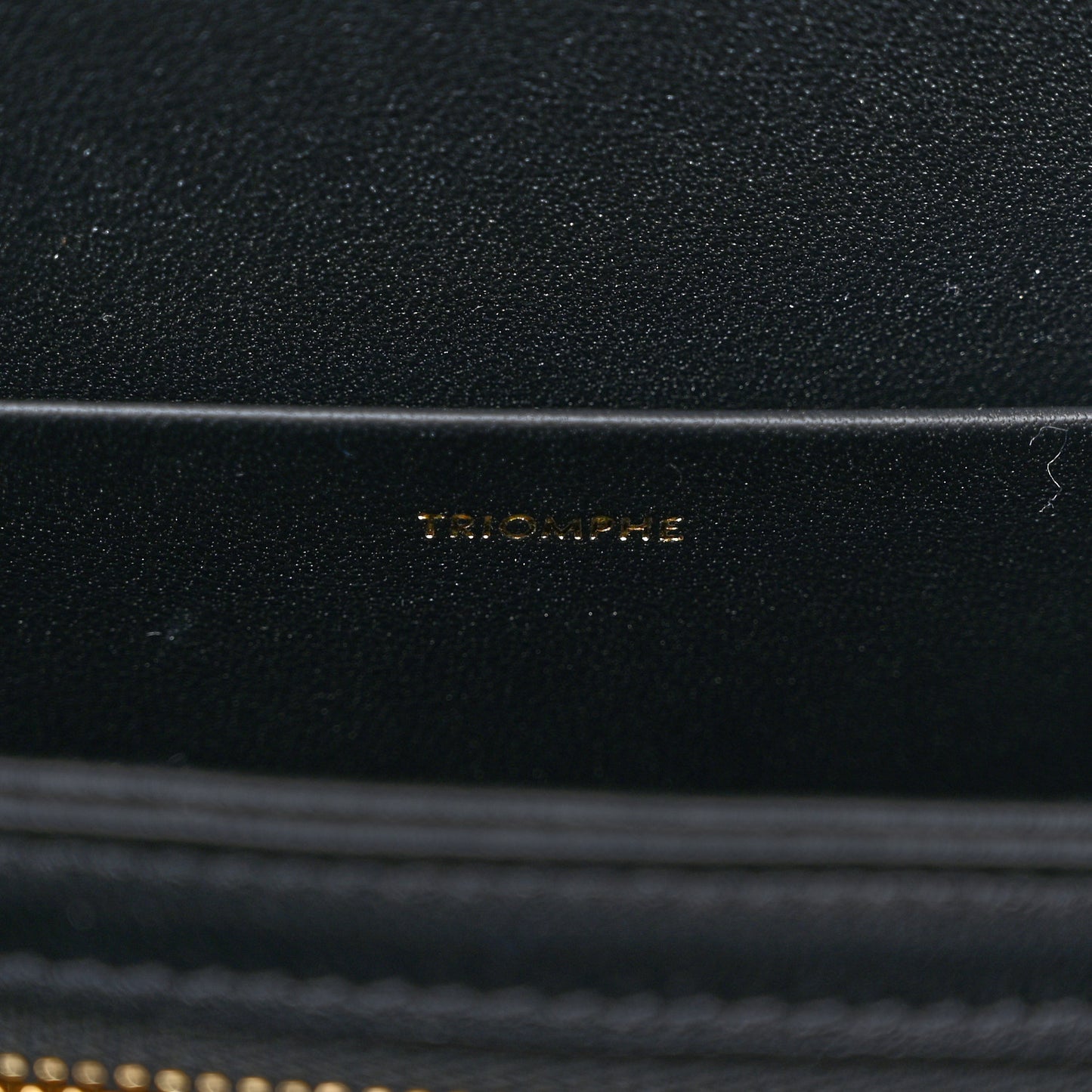Shiny Calfskin Medium Triomphe Black
