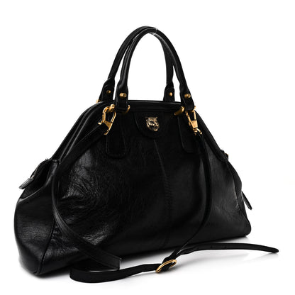 Gucci Calfskin Medium Re(Belle) Top Handle Bag Black 3 of 12