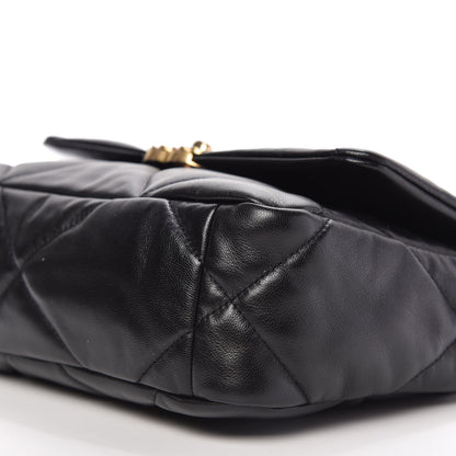 Chanel Goatskin Quilted Medium 19 Flap Black 7 of 11