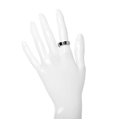 Cartier 18K White Gold 5.5mm LOVE Ring 54 6.75 2 of 4