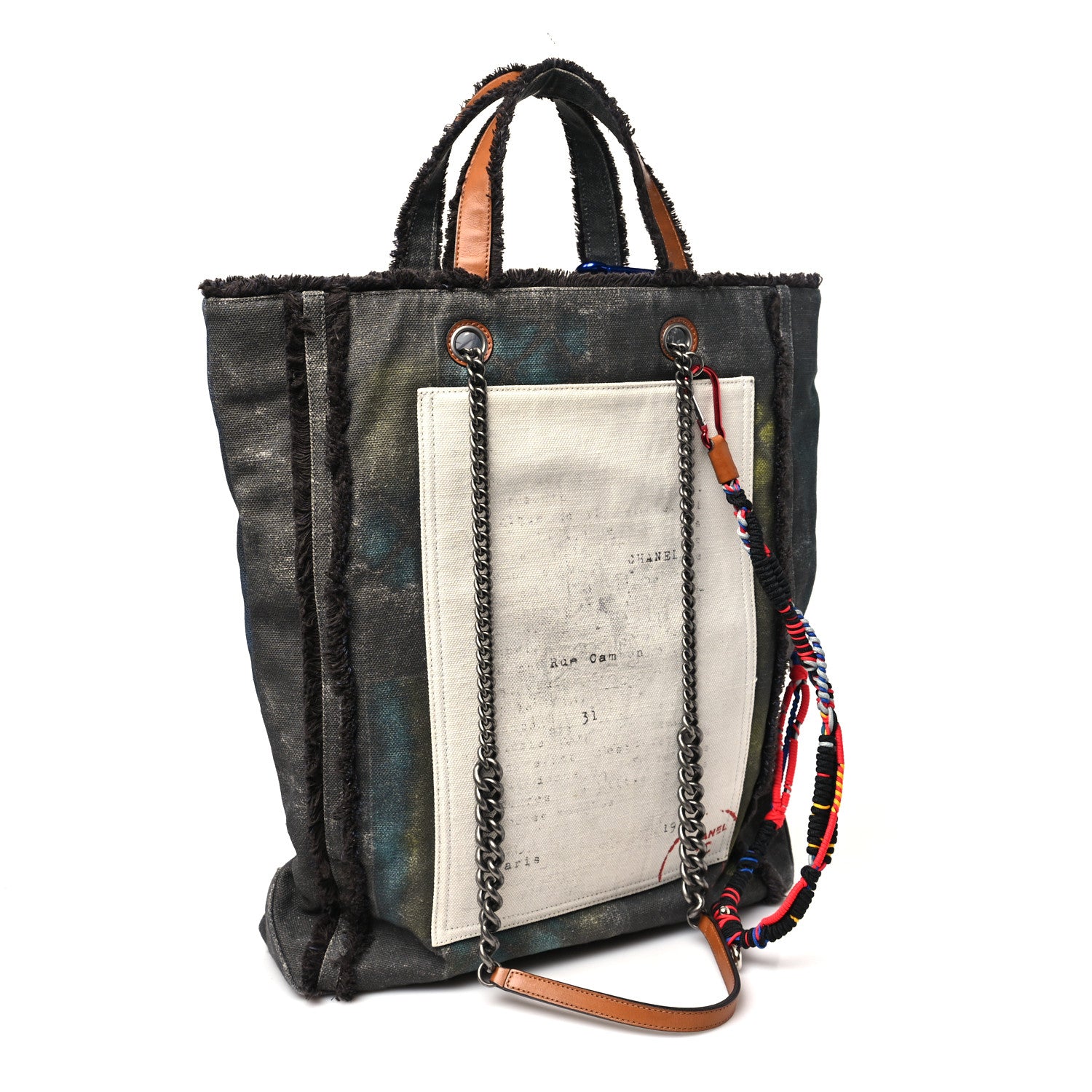 Chanel Canvas Graffiti Art School Oh My Boy Tote Black 2 of 10