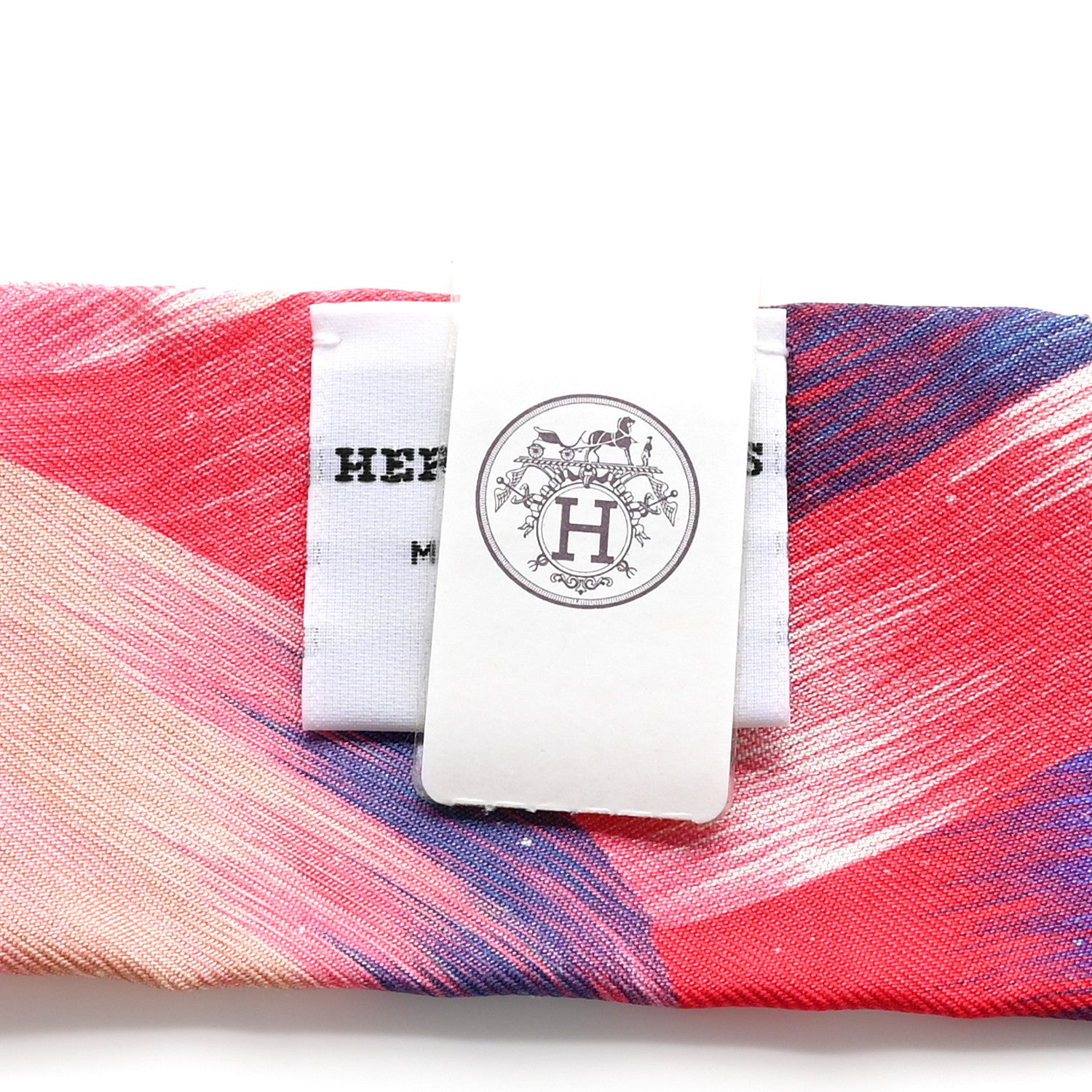 Hermes Silk Marble Silk Twilly Rose Vert Violet 3 of 3
