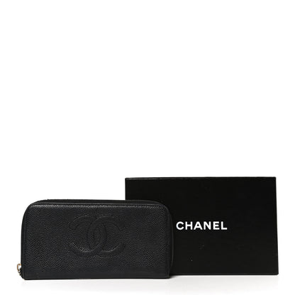 Chanel Caviar Large Timeless CC Zip Around Wallet Black 16 of 16