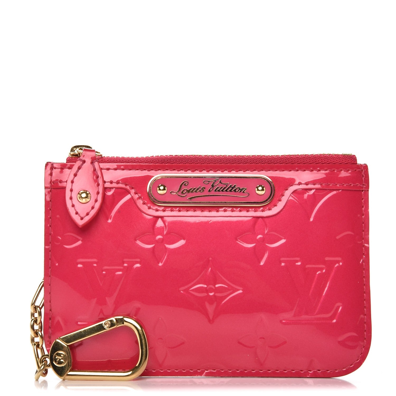 Louis Vuitton Vernis Key Pouch Rose Pop 1 of 7