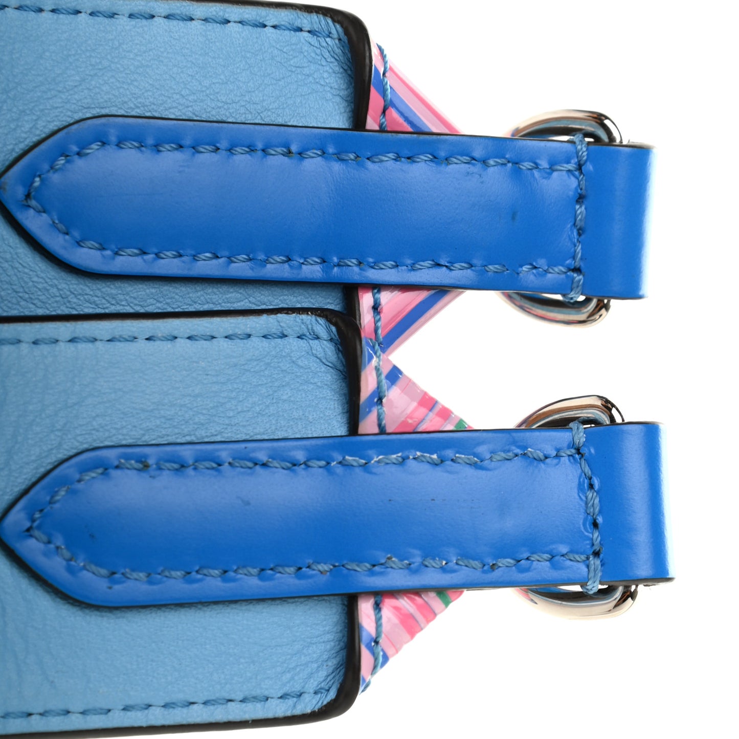 Epi Tropical Bandouliere Shoulder Strap Blue Rose