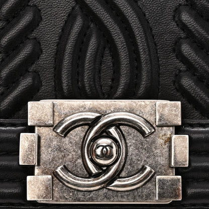 Chanel Lambskin Medium Celtic Boy Flap Black 15 of 15