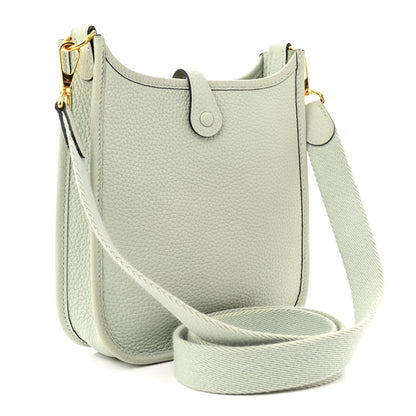 Hermes Taurillon Clemence Amazone Evelyne TPM Gris Neve 3 of 11