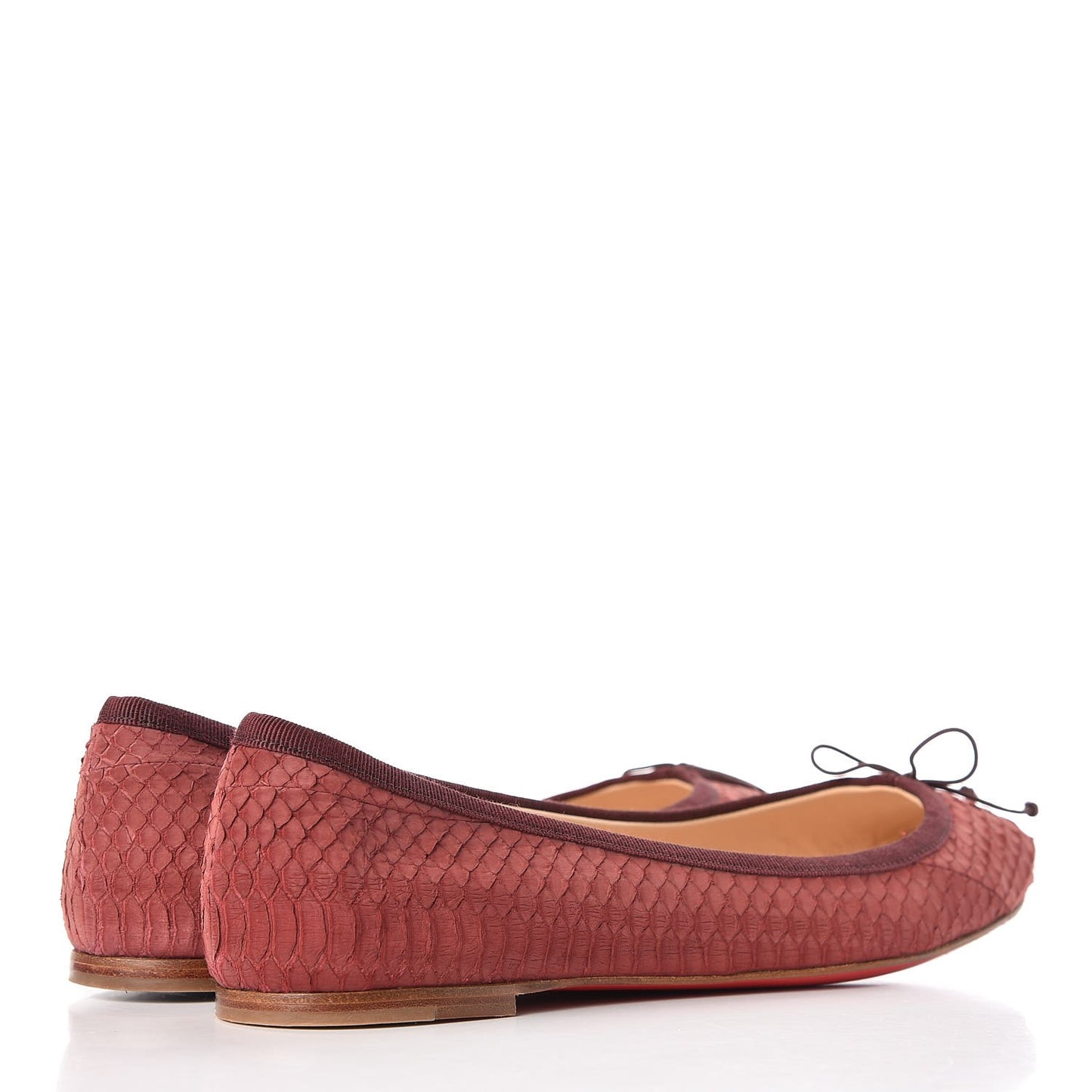 Watersnake Nubuck Rosella Flats 36.5 Red