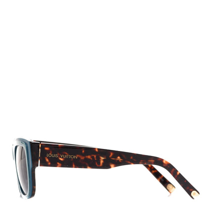 Louis Vuitton Tortoise Aster Sunglasses Z0617W Blue 3 of 7
