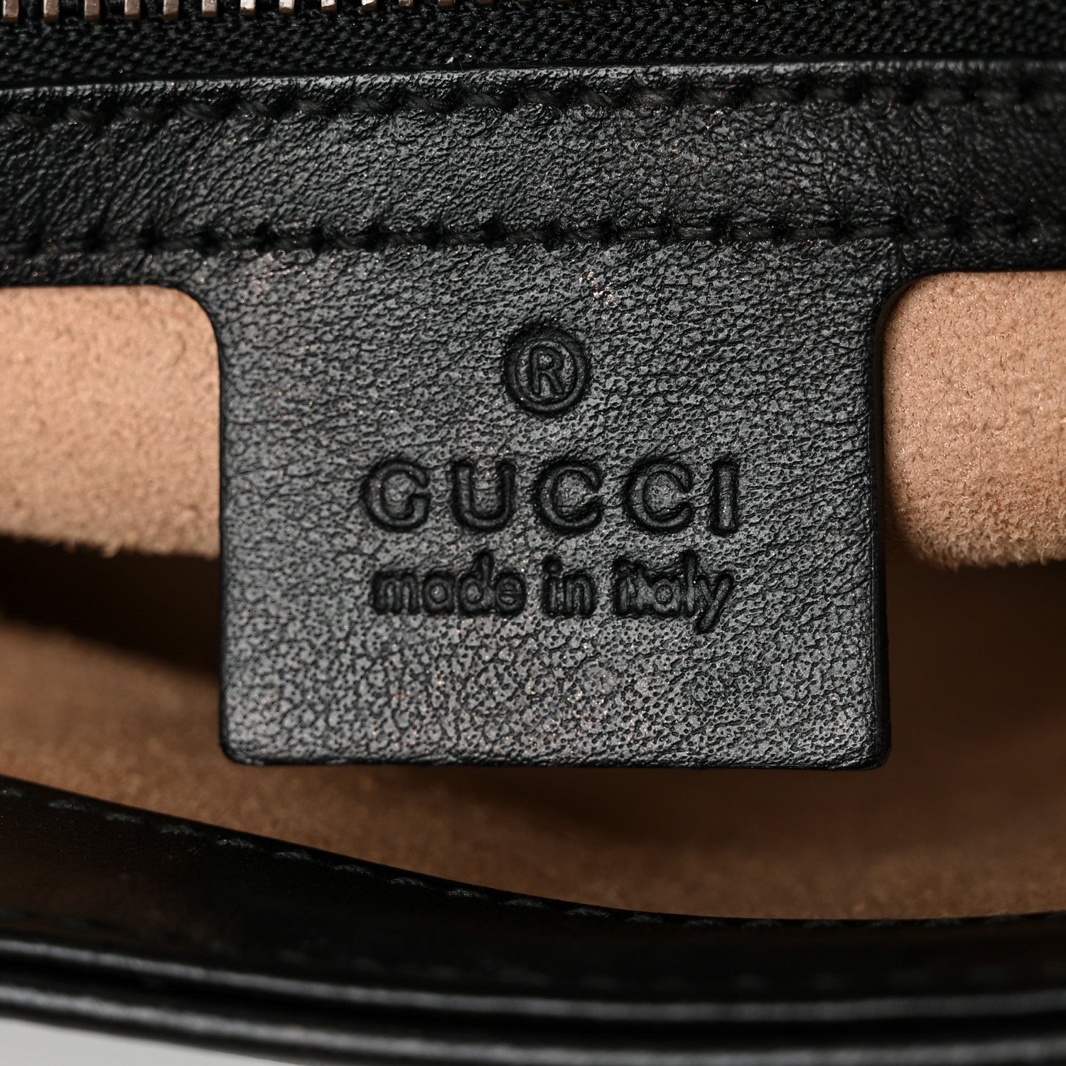 Gucci Calfskin Matelasse Small GG Marmont Shoulder Bag Black 7 of 11