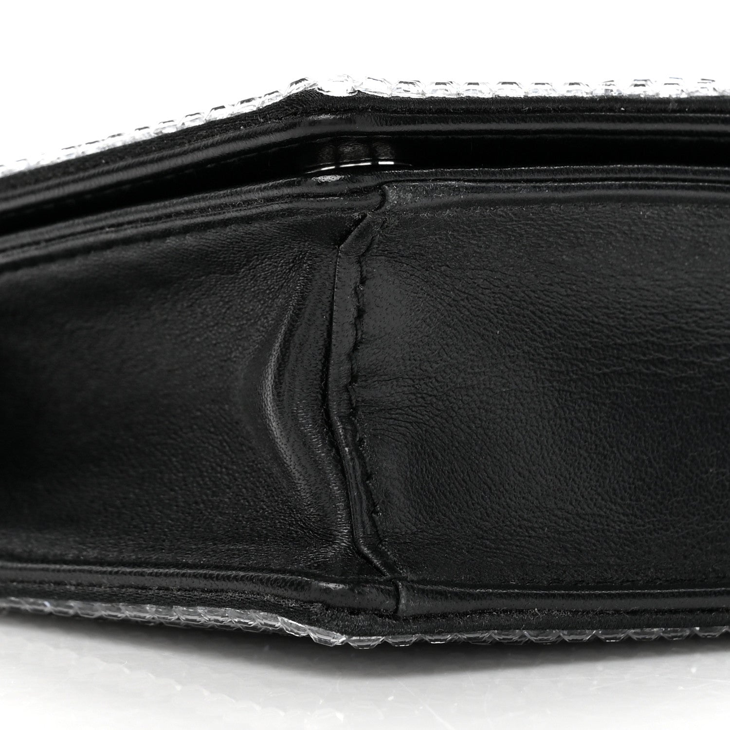 Miu Miu Nappa Crystal Starlight Mini Clutch Bag Black 9 of 9