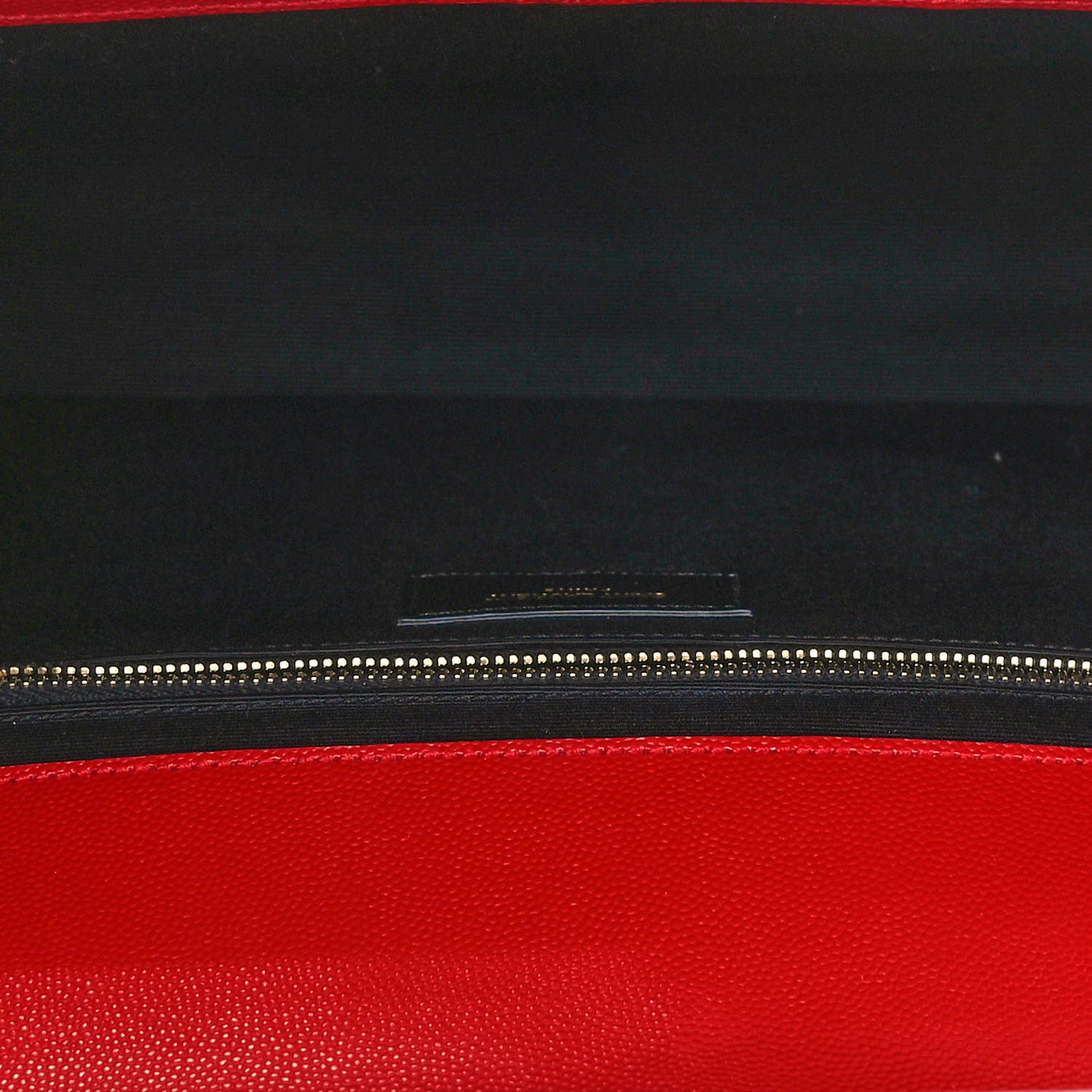Grain De Poudre Matelasse Chevron Large Monogram Satchel Lipstick Red