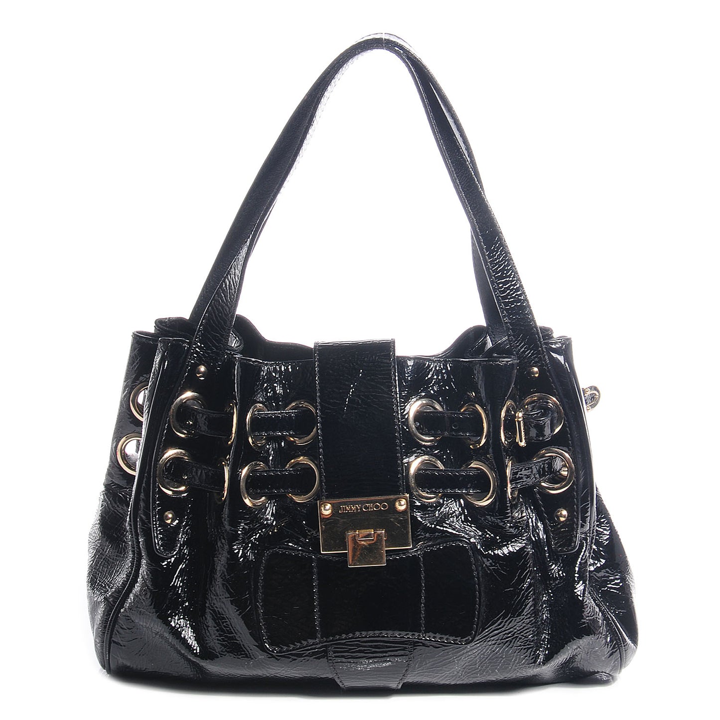 Crushed Patent Ramona Black