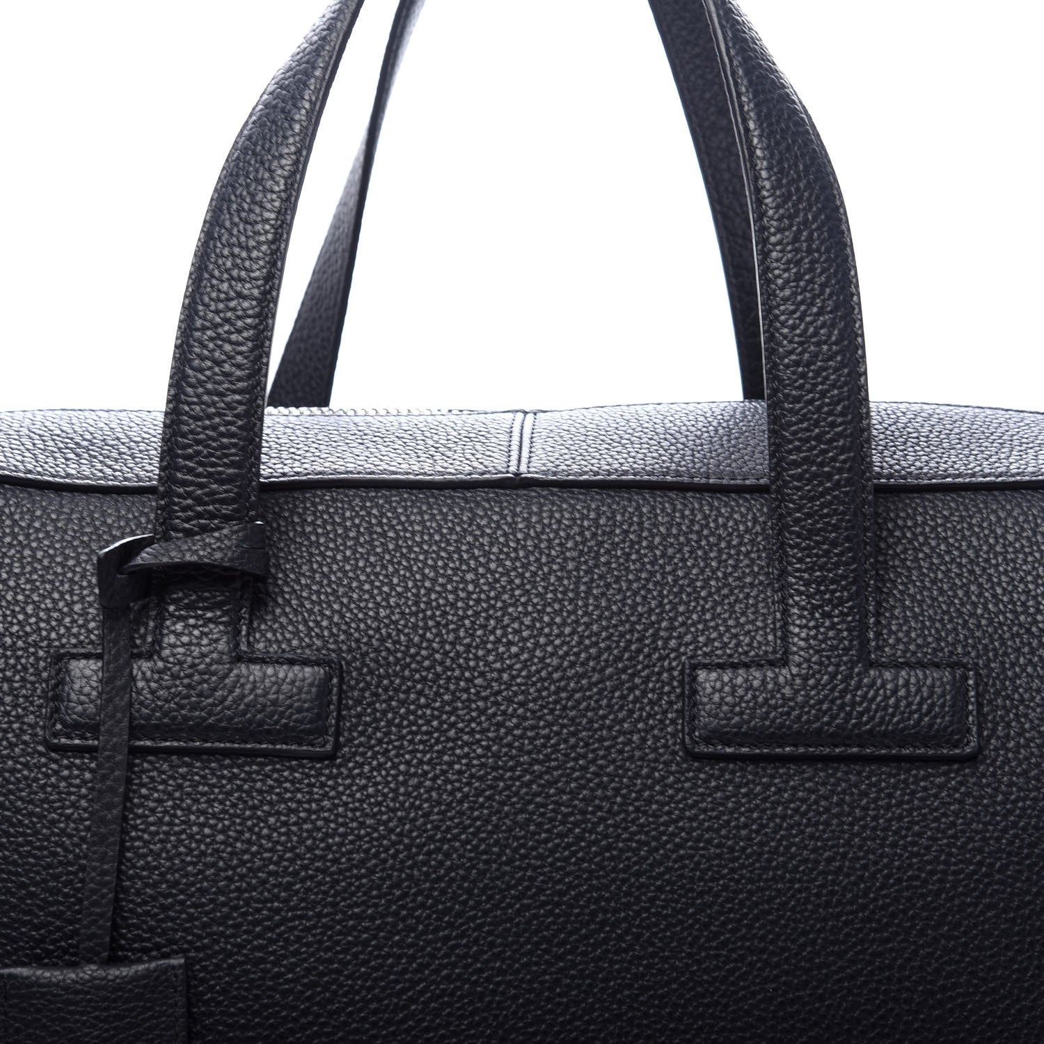 Tom Ford Grained Calfskin Medium T Line Briefcase Black 10 of 10
