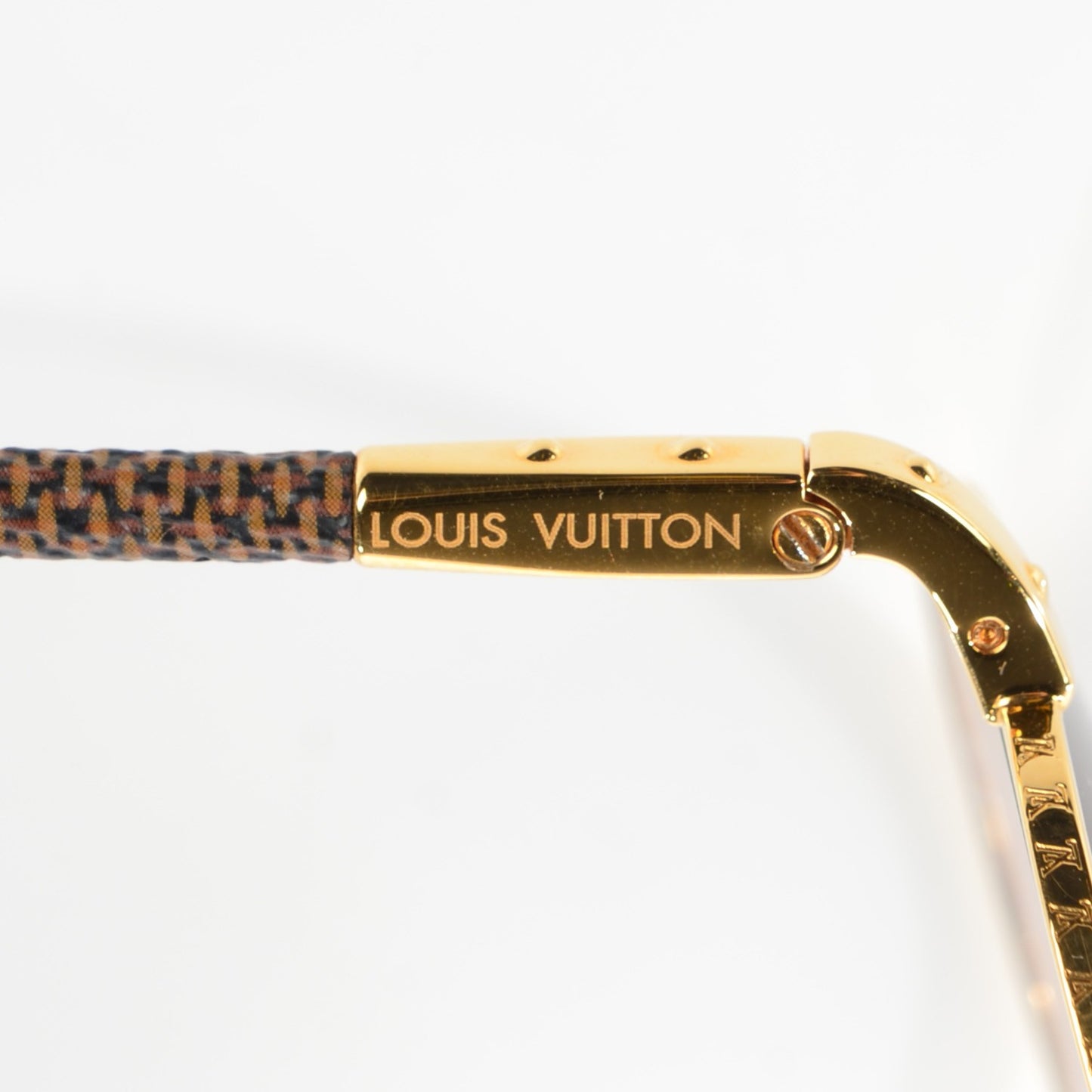 Damier Ebene Conspiration Pilote Sunglasses Z0202U Gold