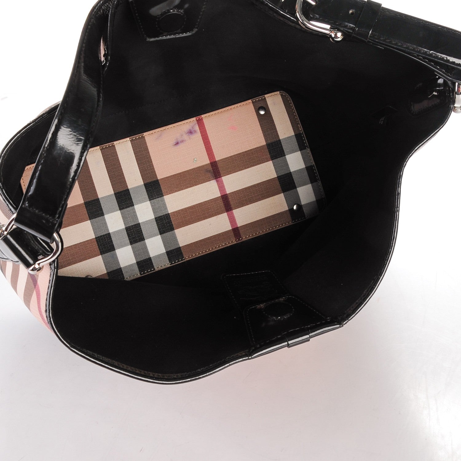 Burberry Nova Check Hobo Black 5 of 8